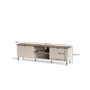 system EVO szafka RTV 2d_180 kaszmir _ dąb castello_4.webp