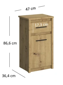 system AYSON komoda 1d1s dąb artisan_4.webp